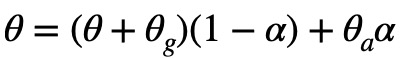 Complimentary Filter Equation